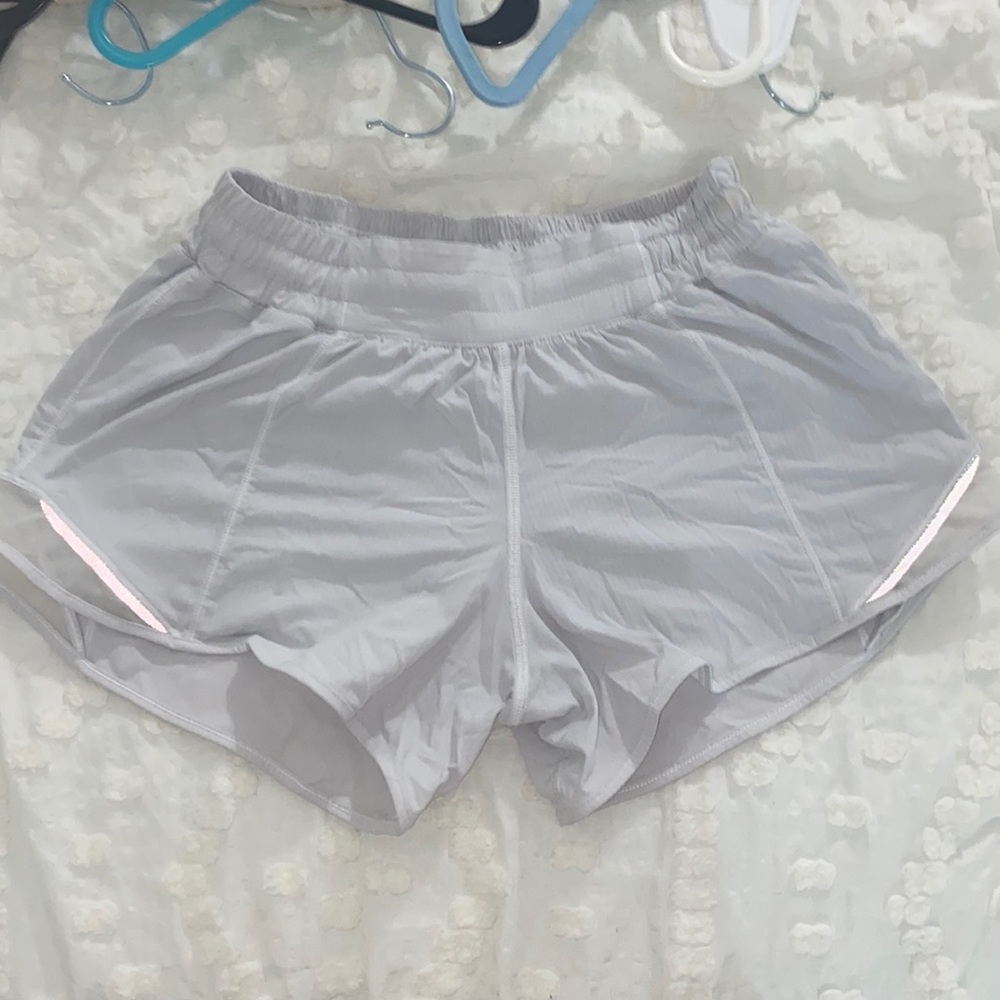 White low rise hotty hot Lululemon shorts